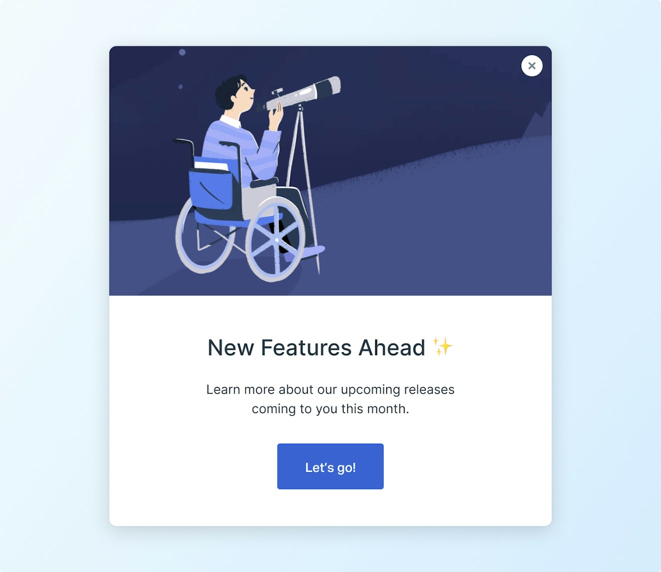 Modal message style