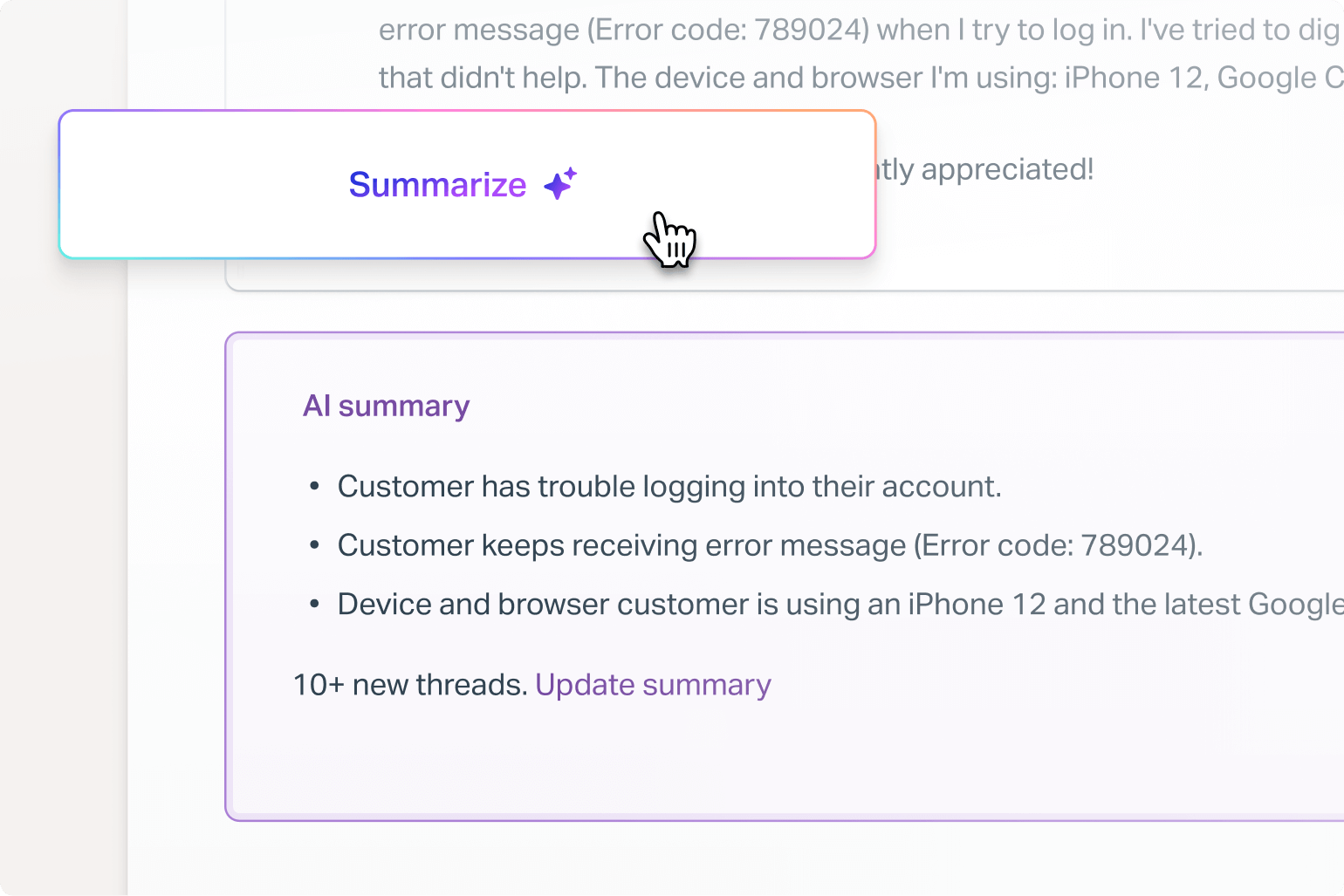 AI Feature Page - AI Summarize 3:2