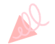 Icon: abstract triangle shape with squiggle